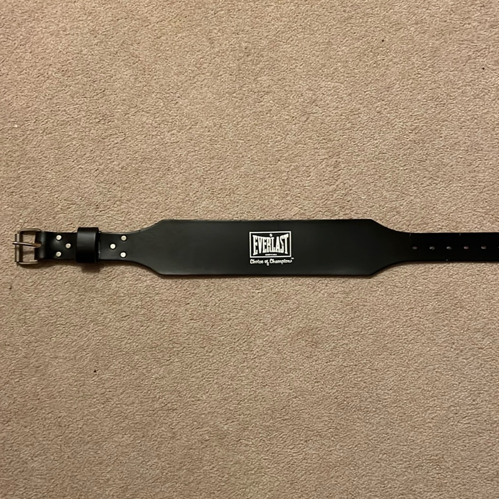 Everlast weight lifting belt